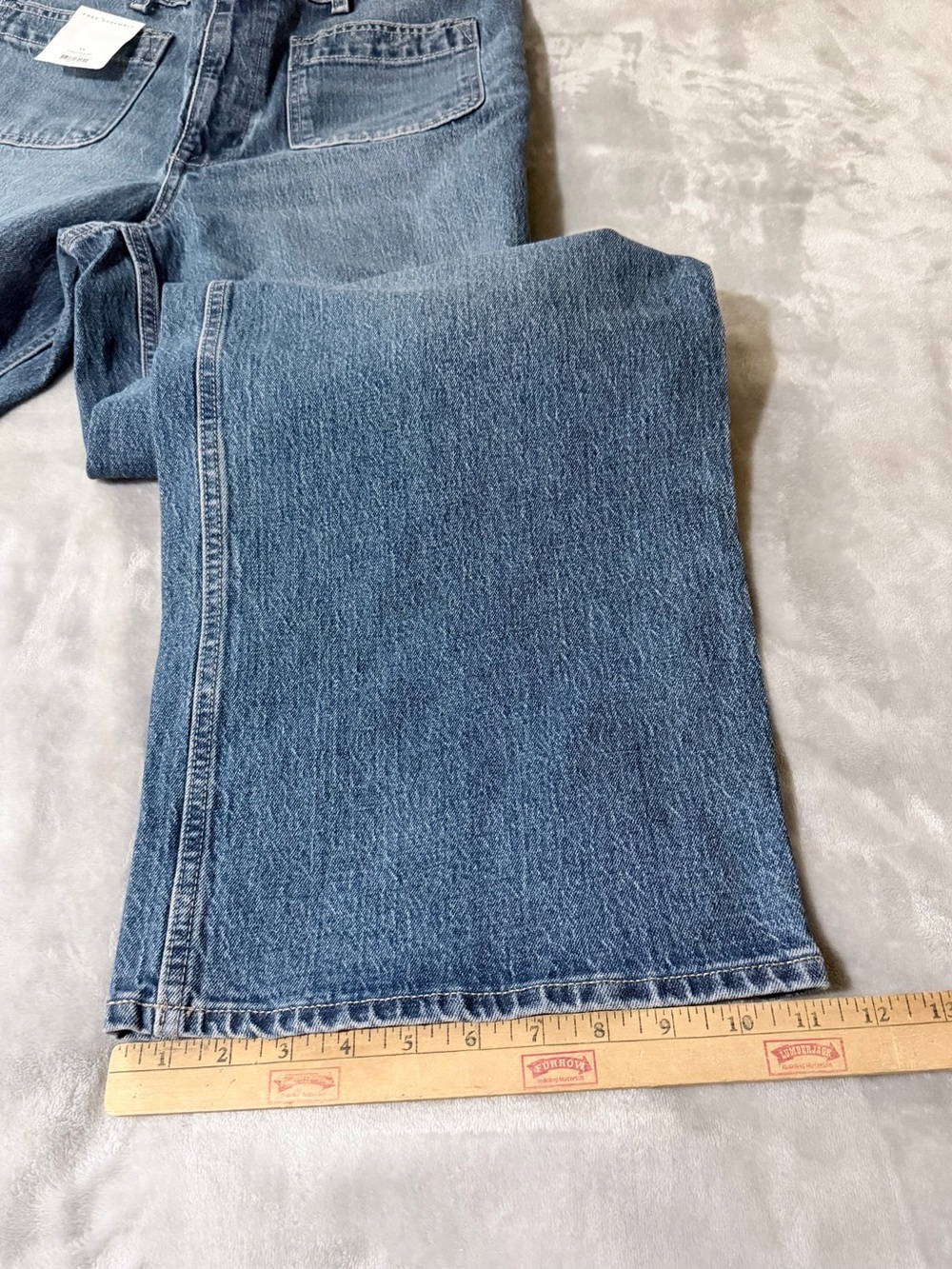 High-Rise Wide Leg Jeans in Medium Blue - Picture 11 of 11